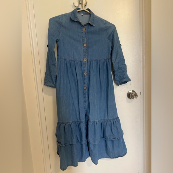 Denim dress petite size - Picture 2 of 3